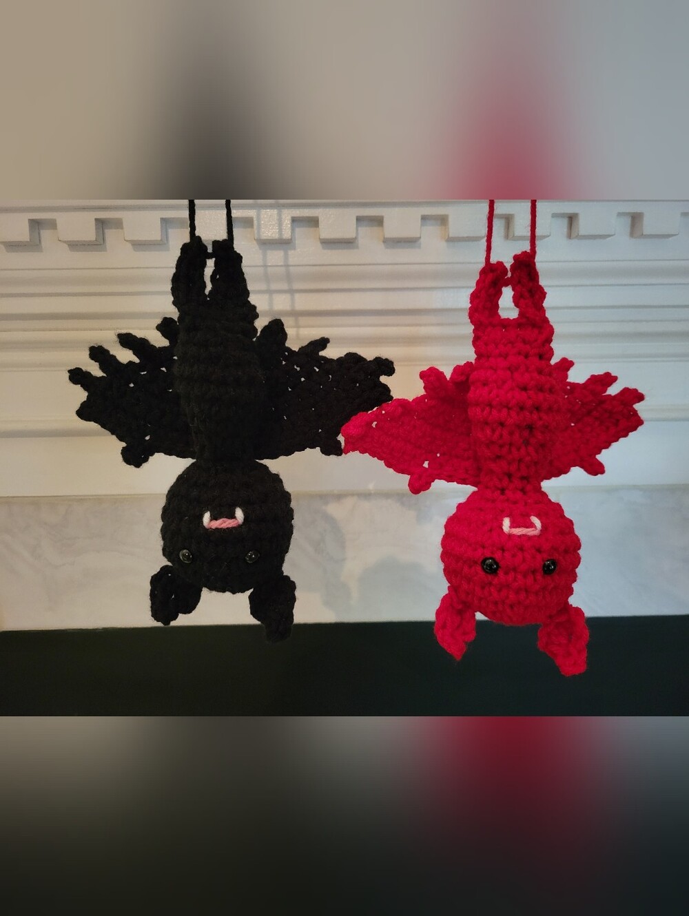 Halloween Red Bat Dangler Spooky Sweet Fun Decorarion Car House Ornament Fall